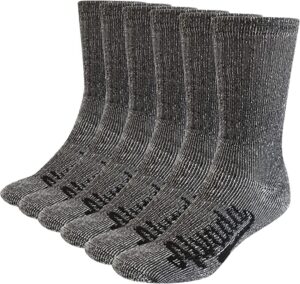 80% Merino Wool Hiking Socks Thermal Warm Crew Winter Boot Sock For Men & Women 3 Pairs